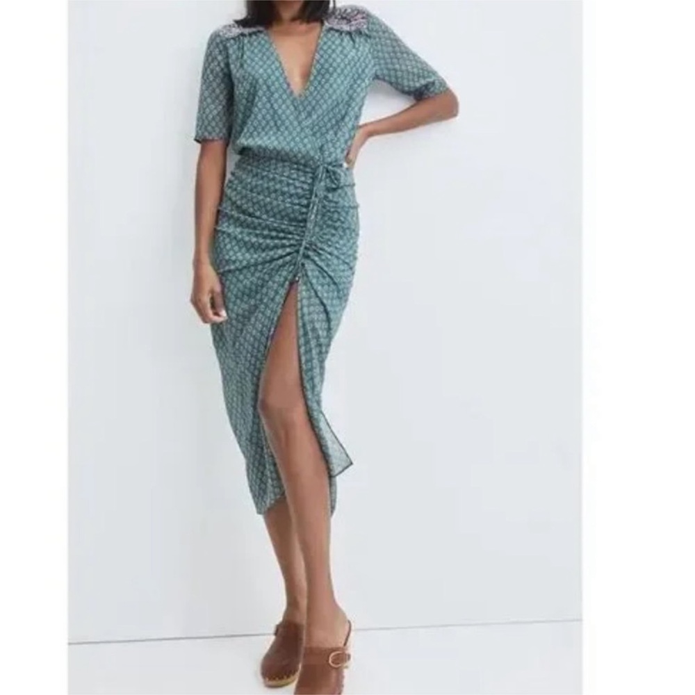 Veronica Beard Mariposa Green dress Sz 16